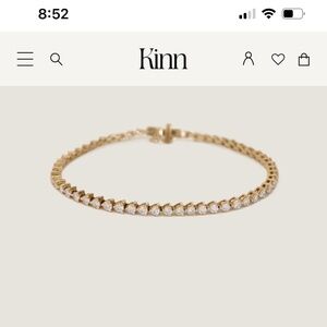 KINN Rachel Three Prong Diamond Tennis Bracelet